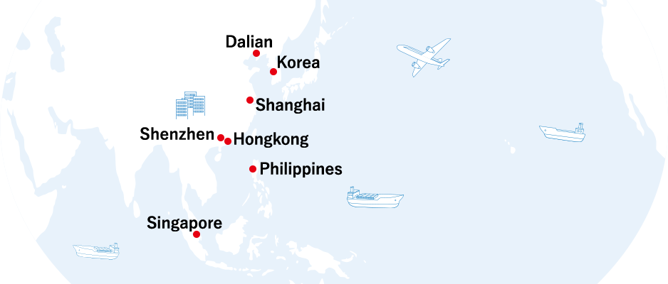 Overseas Sales Offece Map